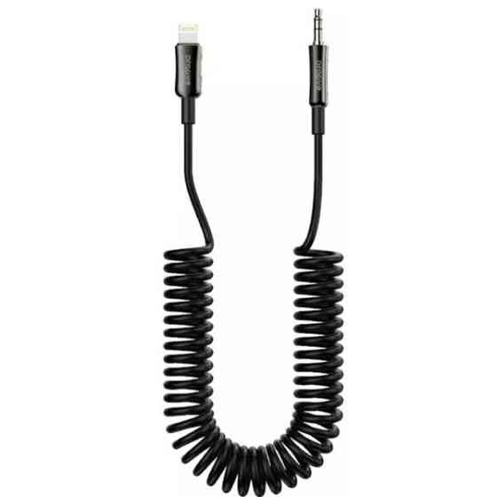 AUX кабель Proove Steel Spring Lightning to 3.5mm 1m Black (ACSS00005101) (Код товару:41621) Харків