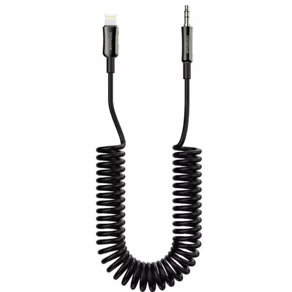 AUX кабель Proove Steel Spring Lightning to 3.5mm 1m Black (ACSS00005101) (Код товару:41621) Харків - зображення 1