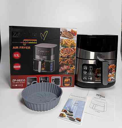 Аэрогриль мультипечь на два тэна с силиконовой формой Zepline ZP-00233 6.5 л 4200 Вт Київ