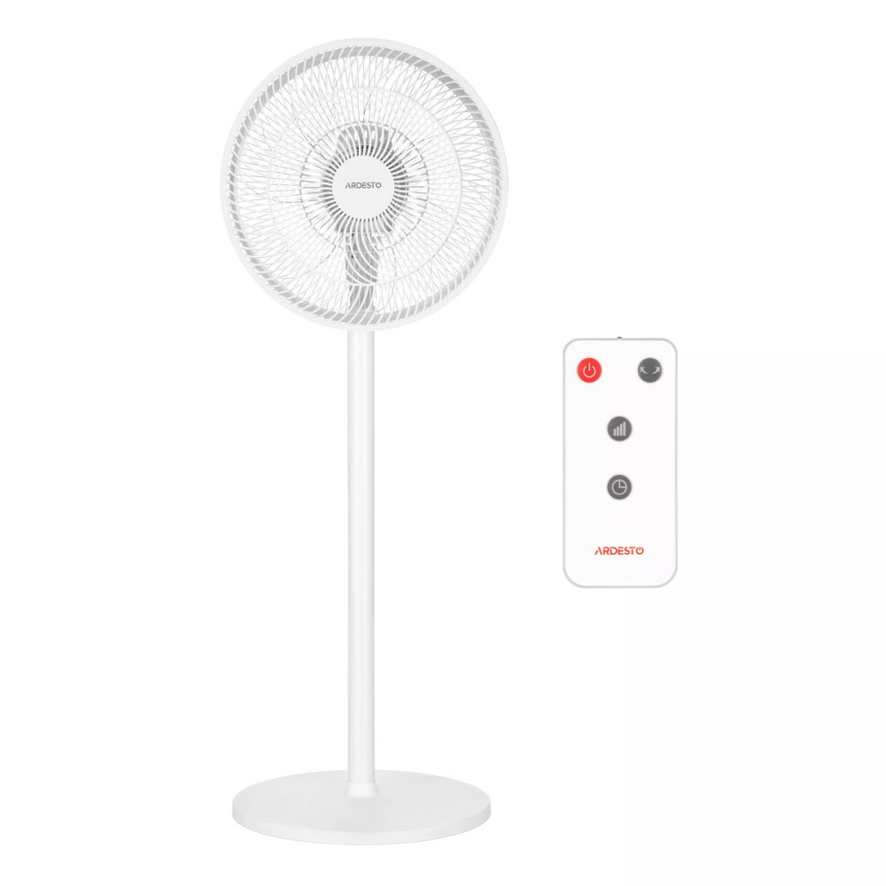 Вентилятор напольный с пультом Ardesto FN-B1140R 55 Вт белый Киев - изображение 1