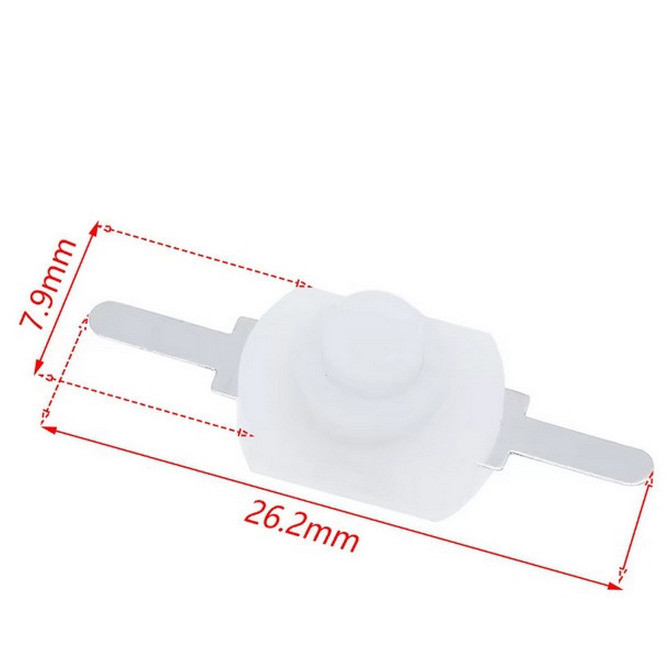 Кнопка белая с фиксацией вкл.выкл Київ - зображення 4