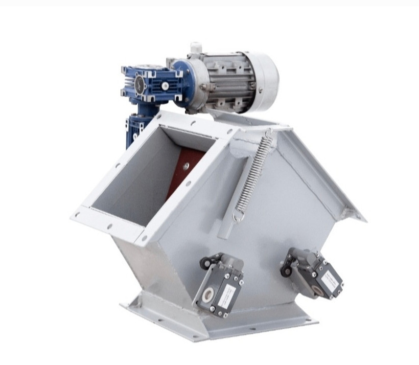 Клапан перекидной маятниковый   ф350 симметрический с мотор-редуктором 0,18 кВт Київ - зображення 4