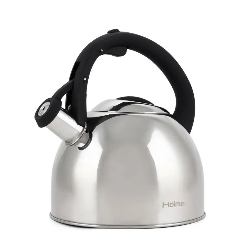 Чайник зі свистком Holmer Memory WK-1430-BSSS 3 л сірий Киев - изображение 1