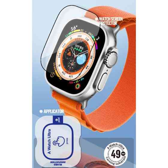 Защитное 2.5D стекло Blueo Corning Gorilla Glass для Apple Watch Ultra 1/2/3 49mm Херсон
