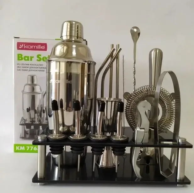 Набор для бара и коктейлей 17 предметов Kamille KM 7763 Одесса - изображение 10