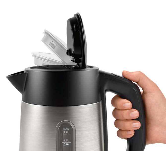 Электрочайник Bosch TWK4P440 1,7 л серебристый Київ - зображення 9