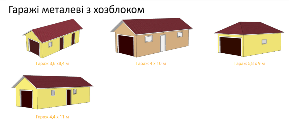 Гаражі з профлиста під ключ — виготовлення та монтаж від виробника Кривой Рог - изображение 6