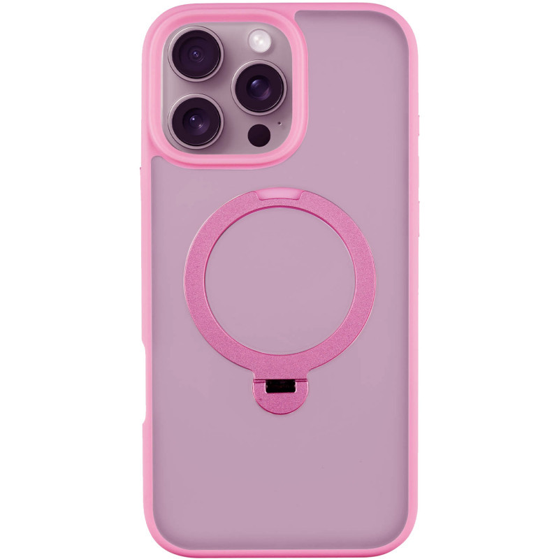 TPU+PC чехол Metal Buttons with MagSafe Colorful HQ Ring для Apple iPhone 16 (6.1") Херсон - зображення 1