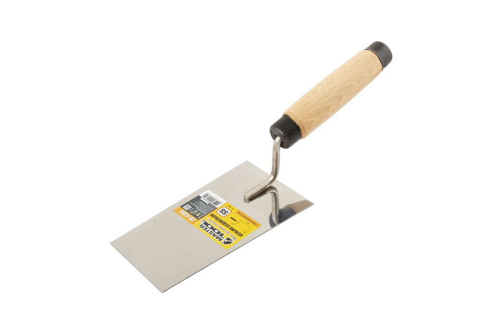 Кельма отделочника MASTERTOOL КОУ14 ударная нержавеющая сталь деревянная ручка 19-4194 Харьков - изображение 1