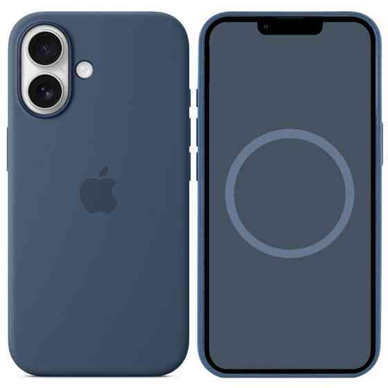 Чехол Silicone case (AAA) with Magsafe and Animation для Apple iPhone 16 (6.1") Херсон
