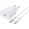 Мережевий зарядний пристрій Proove Rapid 30W (Type-C) + cable Type-C to Type-C White (WCRP30012202)  Харьков