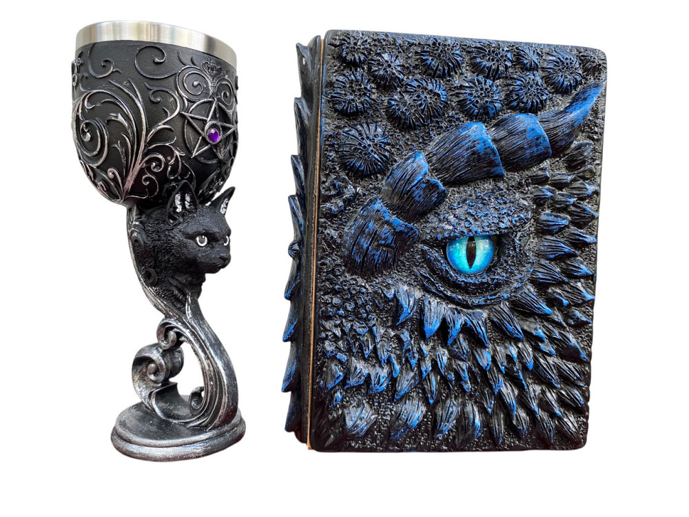 Подарочный набор Бокал 3 Кот и Блокнот 3 «Книга теней и Глубин» Київ - зображення 3