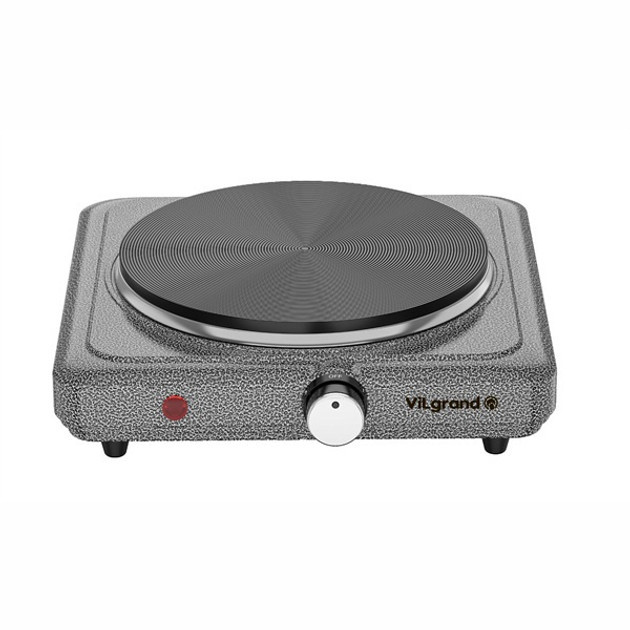 Электроплита Vilgrand VHP181F GRAY 1500 Вт серая Київ - зображення 2