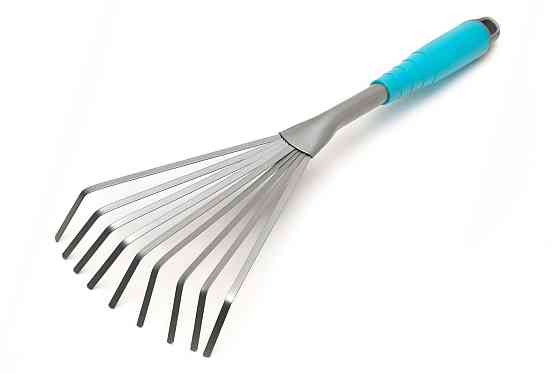 Грабли садовые веерные MASTERTOOL 9 зубов 400х135 мм с пластиковой ручкой 14-6184 Харків