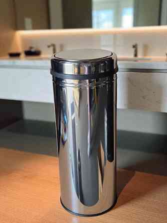 Ведро из нержавеющей стали, с поворотной крышкой, глянец,27 л (0134) Киев