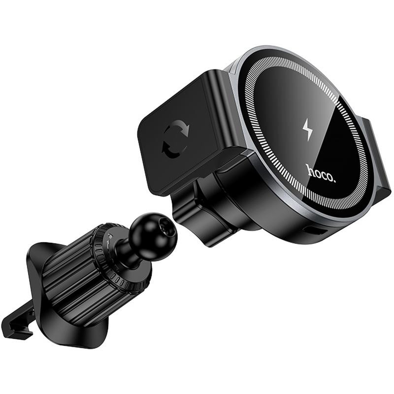 Уценка Автодержатель с БЗУ Hoco HW35 Power 15W (air outlet) Херсон - зображення 4