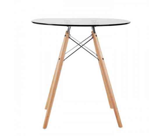 Стіл Імз Eames скляний круглий д. 80 см Дніпро