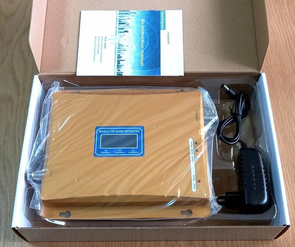 Усилитель мобильной связи трехдиапазонный 2G/3G/4G SL-1770-GDW 900/1800/2100 МГц, 300-400 кв. м. Дніпро - зображення 9