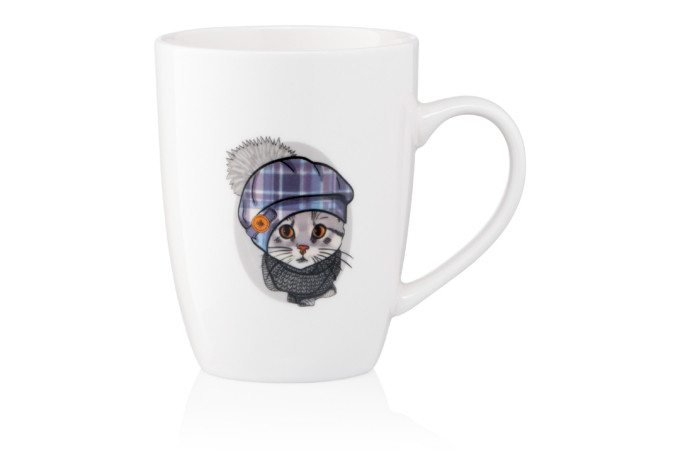 Кружка Ardesto Cute cat AR-3463 320 мл біла Київ - зображення 1