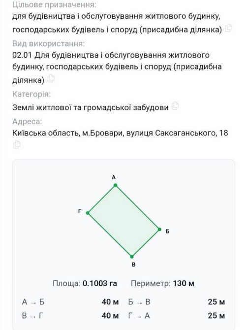 продажа участок под жилую застройку Броварский, Бровары, 25000 $ Бровари - зображення 2