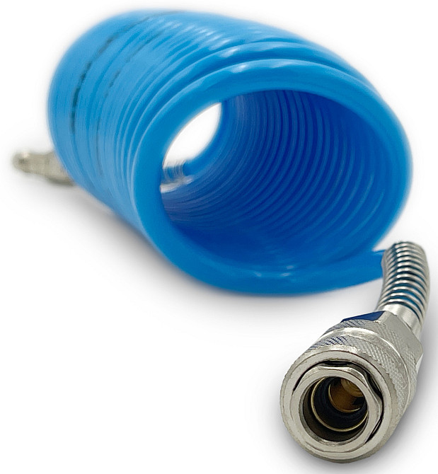 Шланг спиральный быстросъёмный 5,5x8мм L=5м полиуретановый AIRKRAFT AHC46-A Харків - зображення 3