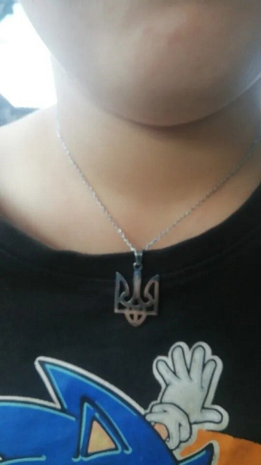 Кулон Герб Украины + цепочка, подвеска Бориспіль - зображення 7