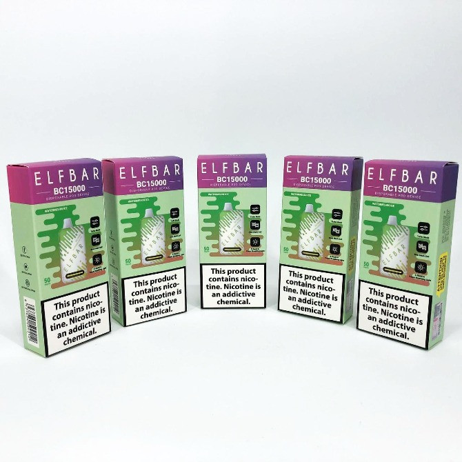 Е-сигарета ELF BAR 5% 15000 тяг, Льодяний Кавун Одеса - зображення 4