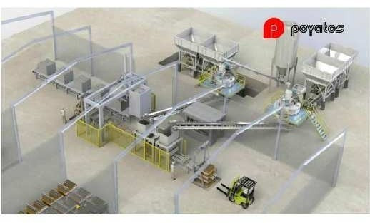 Б/У Автоматична вібропресувальна лінія Poyatos Prima L з БСУ (Іспанія). Не була у роботі, нова. Київ - зображення 2