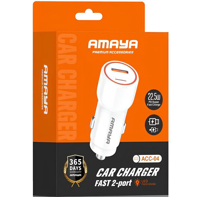 АЗУ Amaya ACC-04 PD22.5W+QC3.0 (1USB-A/1C) Херсон - зображення 2