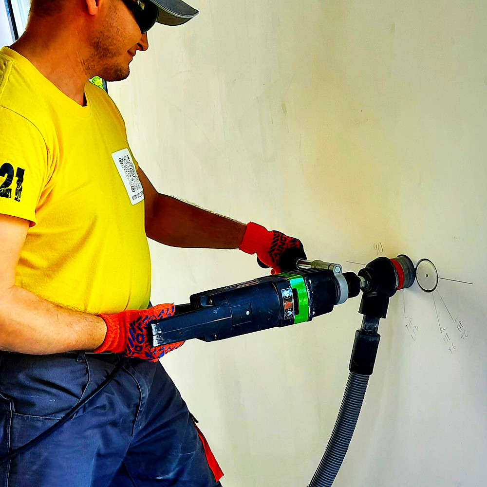 Штробление стен без пыли (штробы) Hilti. Услуги электрика Харьков Харків - зображення 7