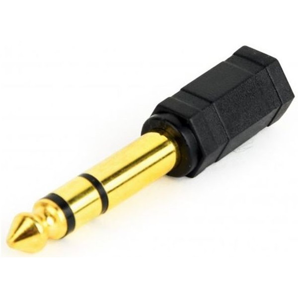 Адаптер Cablexpert 6.35 мм - 3.5 мм (M/F), чорний (A-6.35M-3.5F) (Код товару:39658) Харків - зображення 2