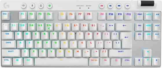 Клавиатура компьютерная безпроводная Logitech G Pro X TKL Lightspeed Tactile White L920-012148 белая Киев