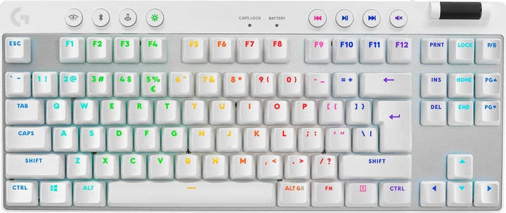 Клавиатура компьютерная безпроводная Logitech G Pro X TKL Lightspeed Tactile White L920-012148 белая Київ - зображення 1