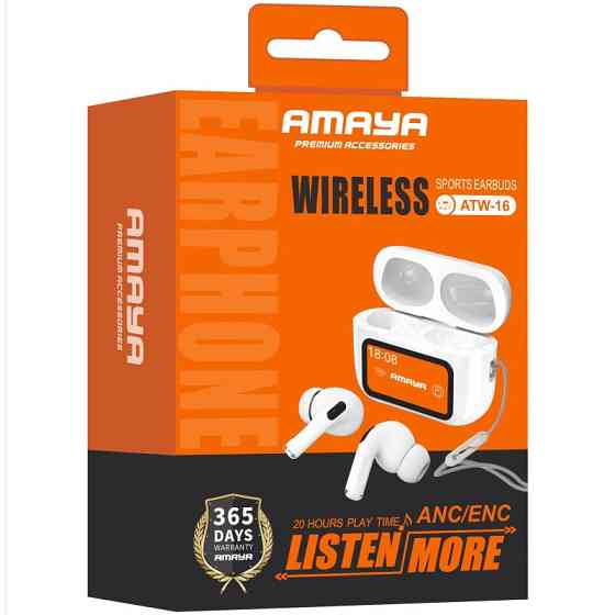 Беспроводные TWS наушники Amaya ATW-16 ANC+ENC Херсон
