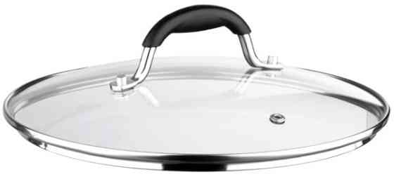 Кришка скляна з ручкою Ardesto Black Mars AR-0728-SL 28 см Киев