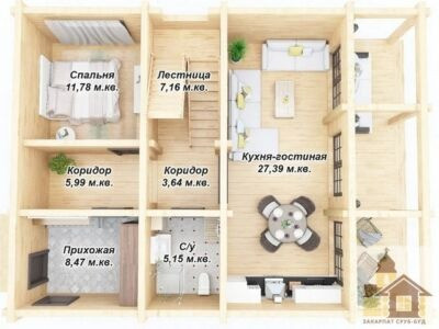 Будівництво дерев'яних будинків під ключ в Одесі – надійні зруби з карпатської смереки Одеса - зображення 5