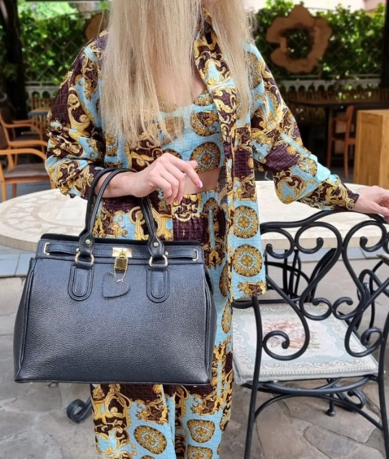 Итальянская кожаная сумка белого цвета шоппер кожаная сумка белого цвета вера пелле Гермес TS000146 Київ - зображення 2