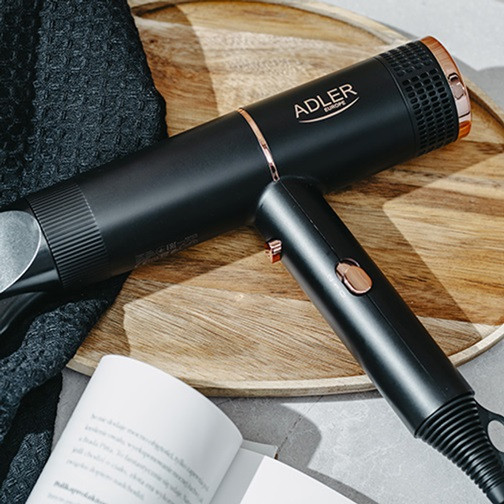 Фен для сушки волос Adler AD 2278 1400 Вт черный Київ - зображення 1