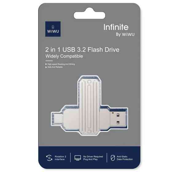 Флеш-накопитель WIWU WI-FD003 Infinite 2in1 Type-C USB 3.2 - 32GB Херсон