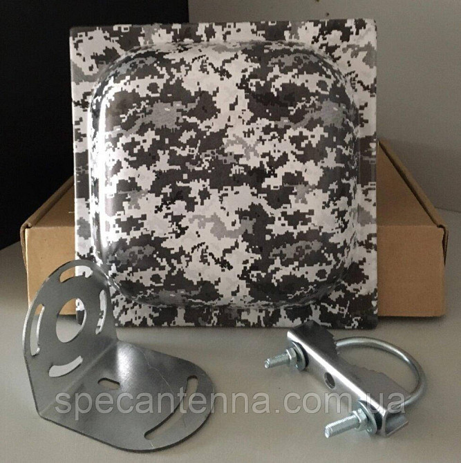 Антенна панельная 3G/4G LTE DN-17WC 1610-2900 МГц 2х12-18 дБ 50 Вт, цвет № 1 черно-белый пиксель Днепр - изображение 1