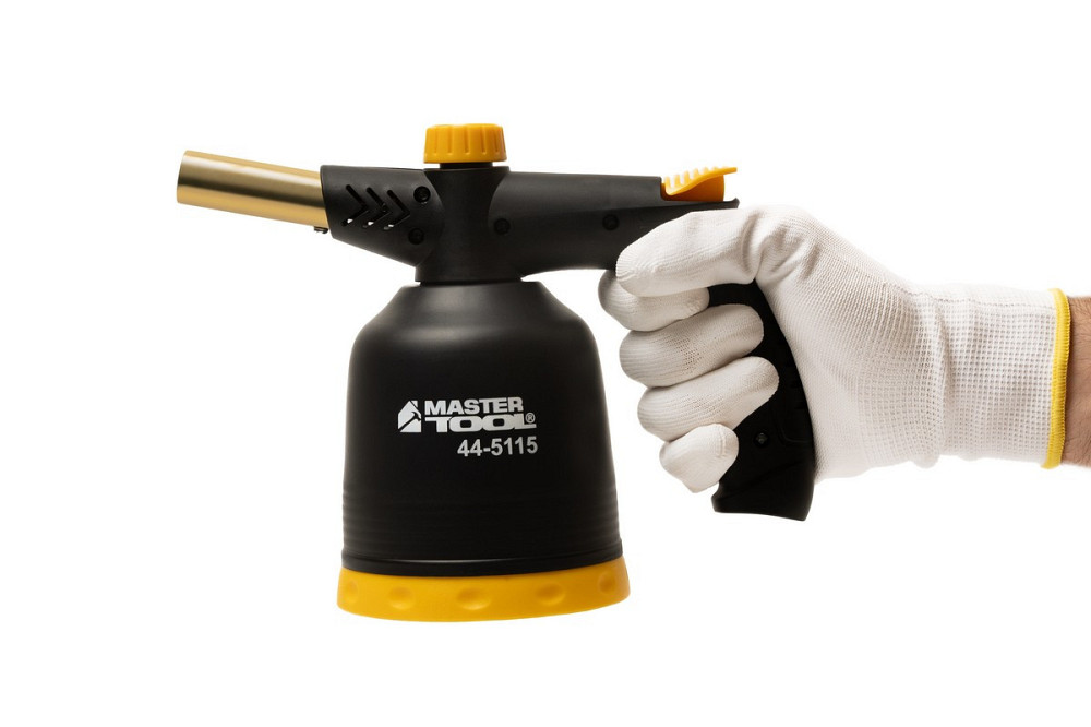 Лампа газовая паяльная MASTERTOOL пьезоподжиг/вращение 360° Ø 20.2 мм/1300°С 1.7 кВт 123 г/час 44-51 Харків - зображення 5