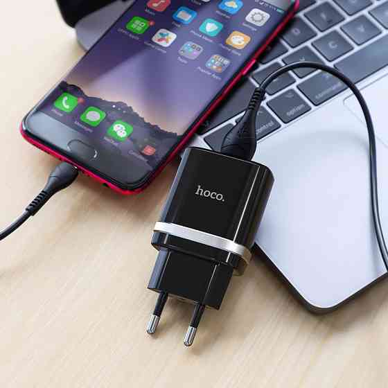 СЗУ Hoco C12Q Smart QC3.0 3A (1USB-A) + кабель USB to MicroUSB Херсон