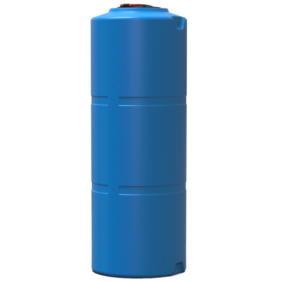 Емкость 2000 л узкая вертикальная крышка с клапаном синяя Київ