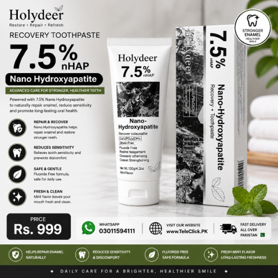 Holydeer Recovery Toothpaste 7.5% Nano Hydroxyapatite - 03011594111 Львів