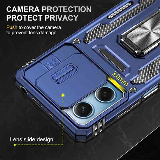 Ударопрочный чехол Camshield Army Ring для Xiaomi Redmi 12 / Poco M6 Pro 5G Херсон