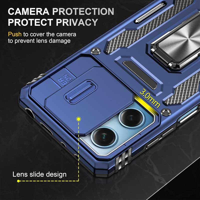 Ударопрочный чехол Camshield Army Ring для Xiaomi Redmi 12 / Poco M6 Pro 5G Херсон - изображение 2