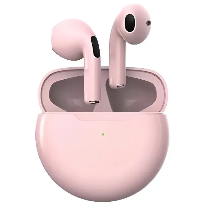 Бездротові навушники Air Pro 6 TWS з мікрофоном рожеві Винница - изображение 1