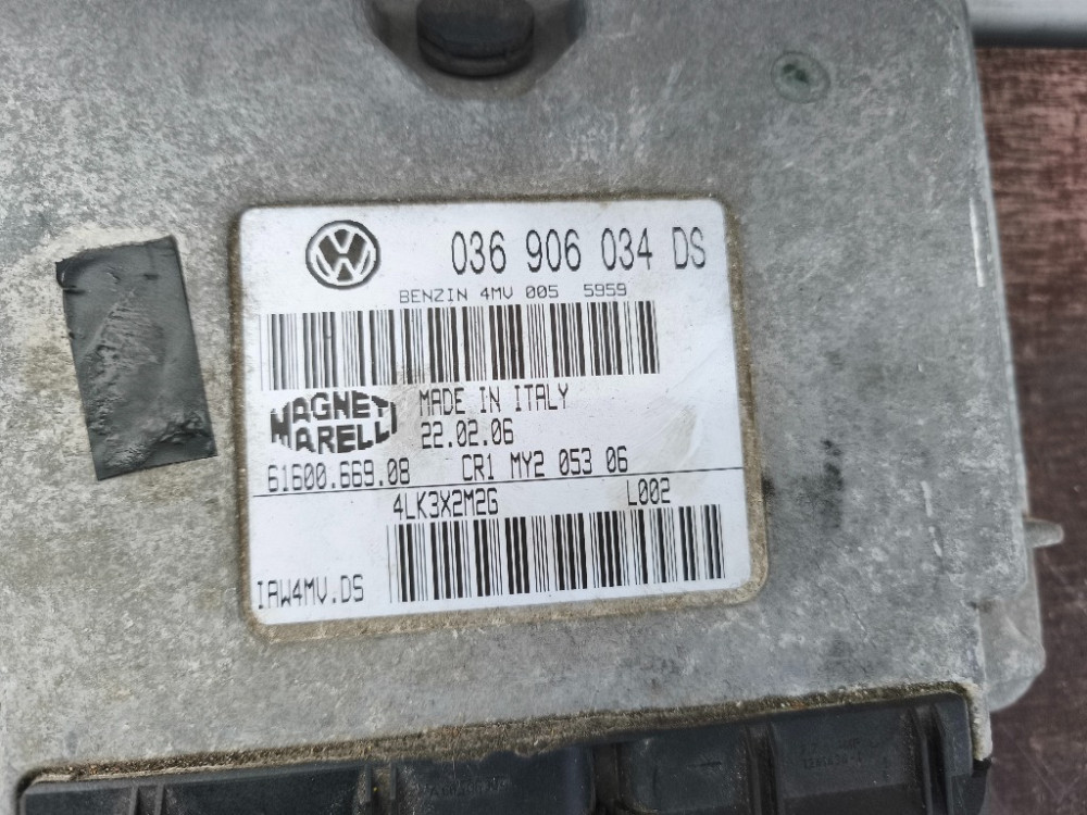 Блок управления двигателем VW Golf IV 1.6 бензин 1997-2003 (036906034DS) Ковель - изображение 3