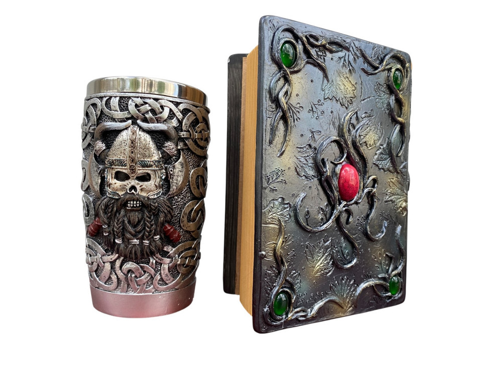 Подарочный набор Стакан 3D Викинг Рыцарь и Блокнот 3D «Тень Ворона» Киев - изображение 2