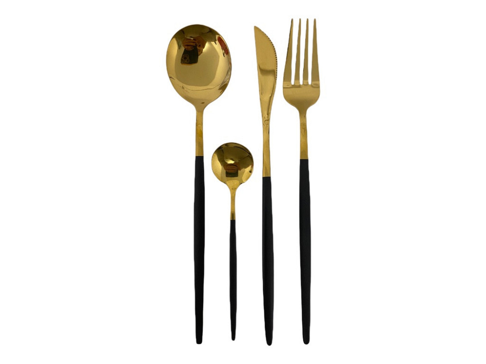 Набор столовых приборов черный на 6 персон Київ - зображення 9